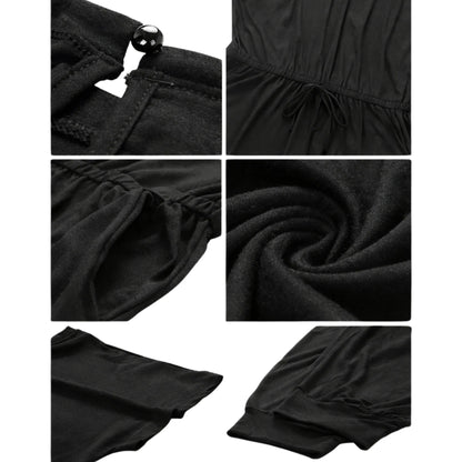 Women’s Casual Off-Shoulder Drawstring Jumpsuit