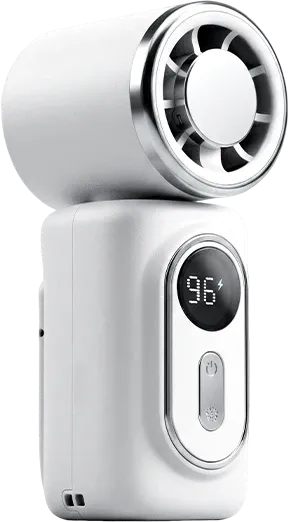 Portable Clip-On Cooling Fan with LED Battery Display