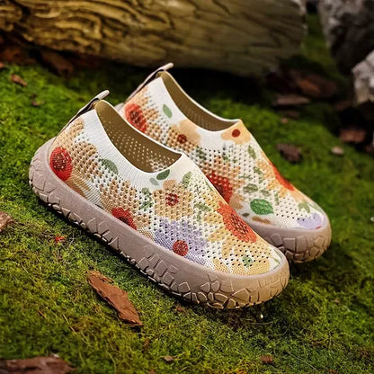 Women's Printed Knit Slip-On Shoes