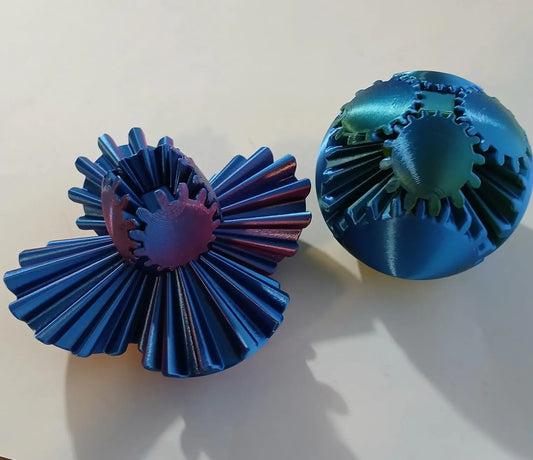3D Printed Transforming Gear Sphere Fidget Toy