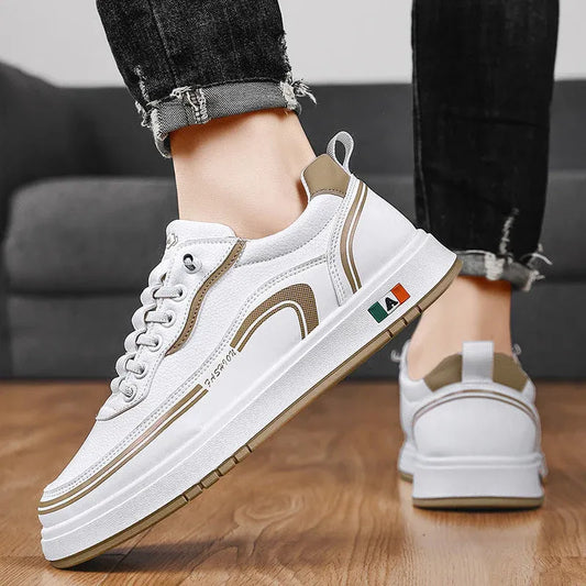 Men’s Leather-Look Casual Sneakers