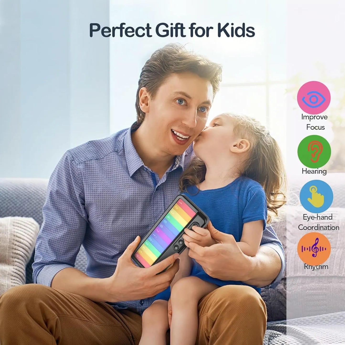 Kids Rainbow Light Mini Piano Toy