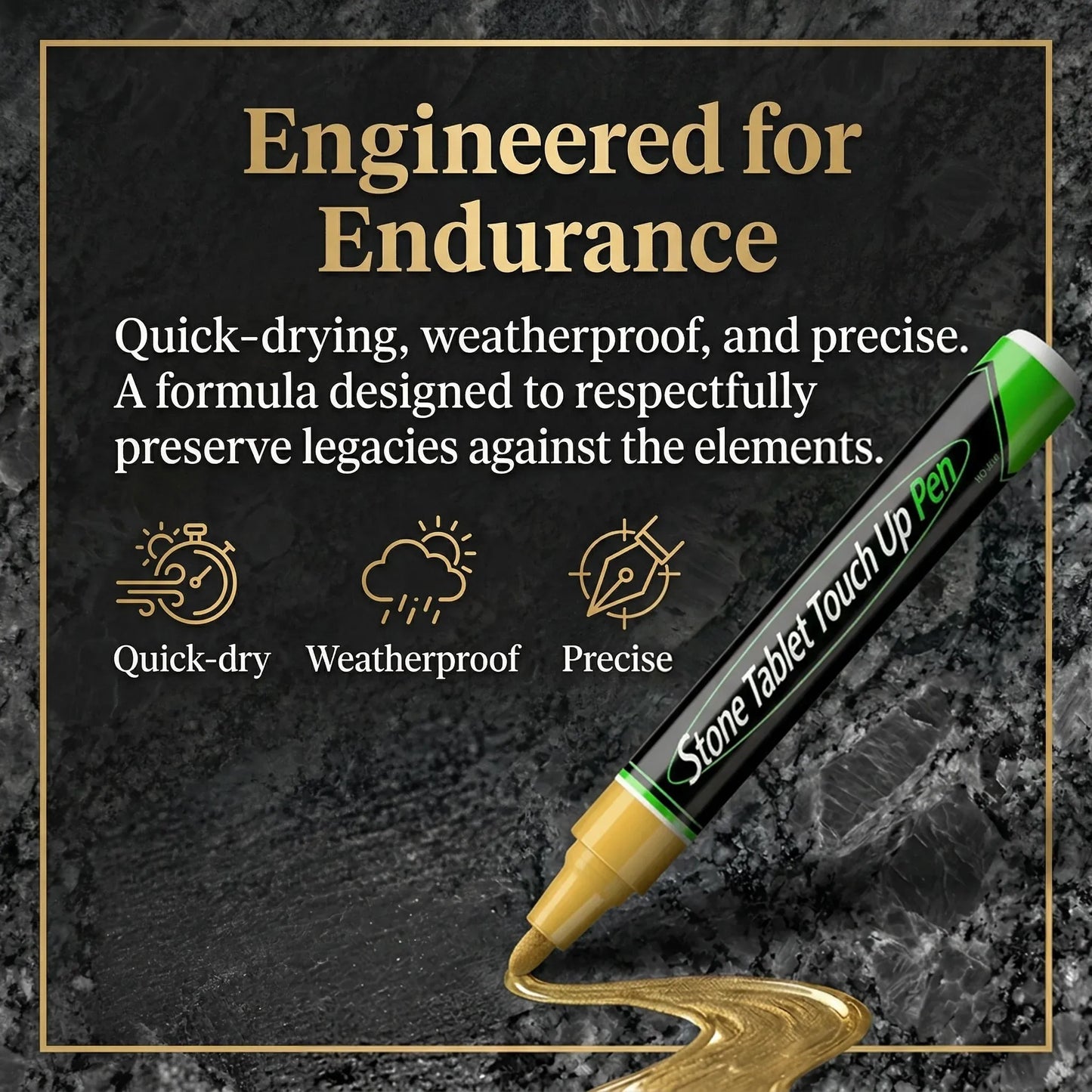 Grave Inscription Restoration Marker Pen