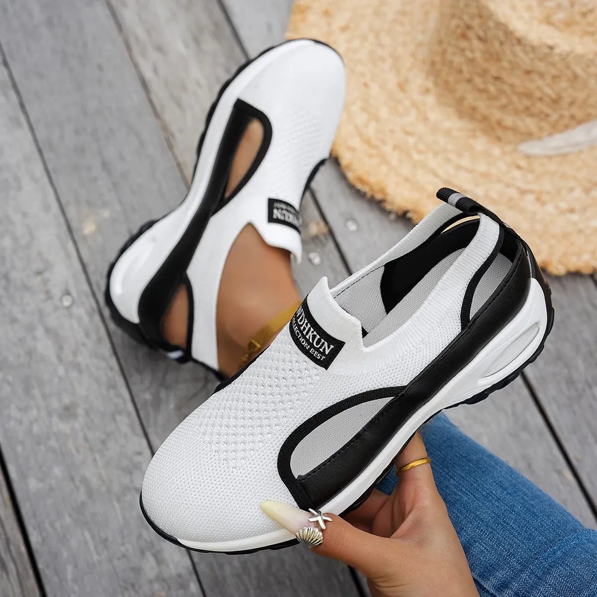 Women’s Slip-On Mesh Walking Sneakers