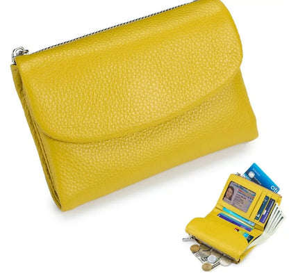 Unisex Pebble Leather-Look RFID Wallet