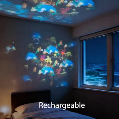 Dynamic Rotating Projection Night Light