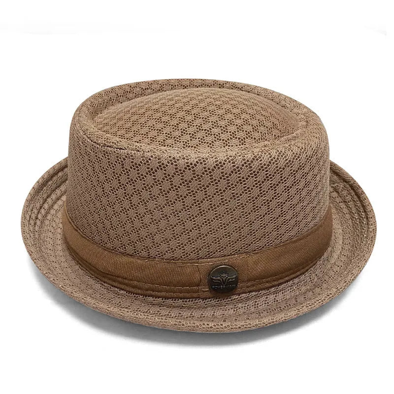 Unisex Mesh Pork Pie Hat