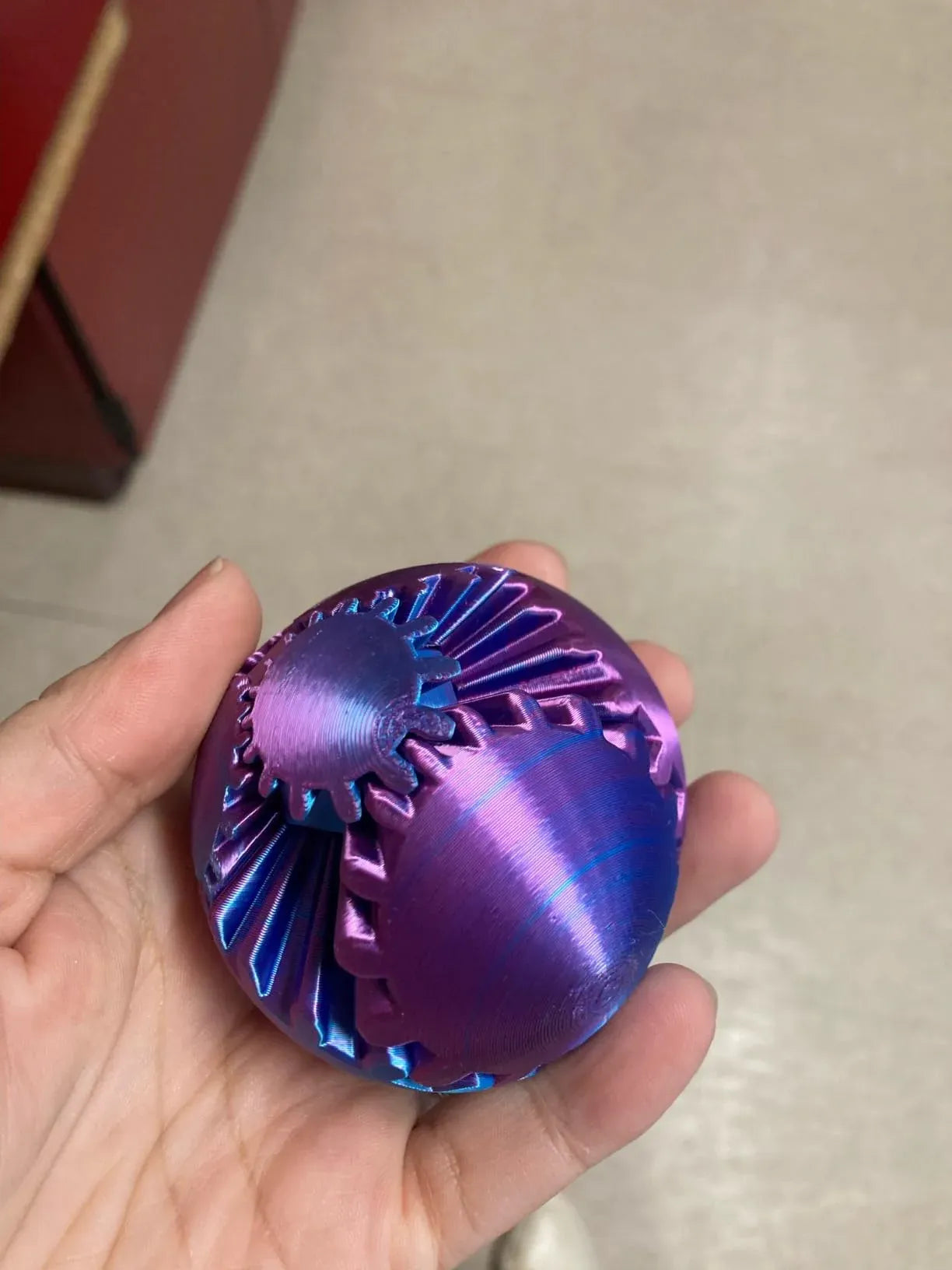 3D Printed Transforming Gear Sphere Fidget Toy