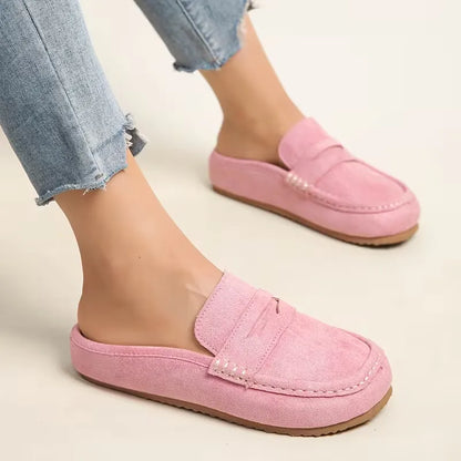 Women’s Suede-Look Slip-On Loafer Mules