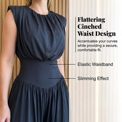 High Waist Sleeveless Harem Jumpsuit
