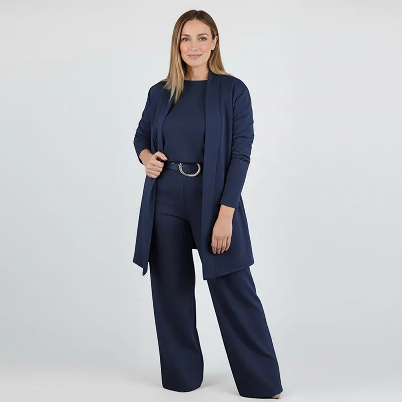 Women’s Three-Piece Cardigan Pants Set