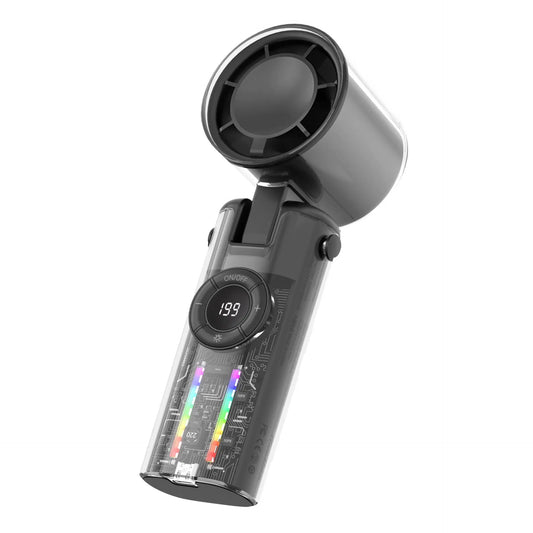 Portable Bladeless Handheld Fan with Digital Display