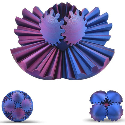 3D Printed Transforming Gear Sphere Fidget Toy