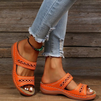 Women’s Cutout Comfort Slide Sandals