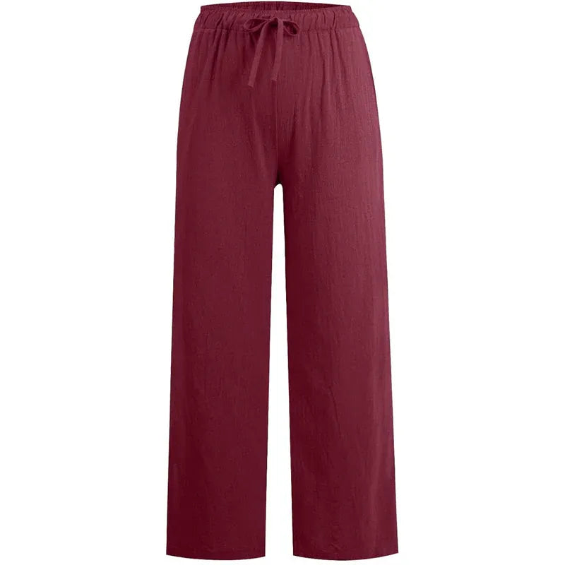 Women’s Lightweight Wide Leg Drawstring Pants