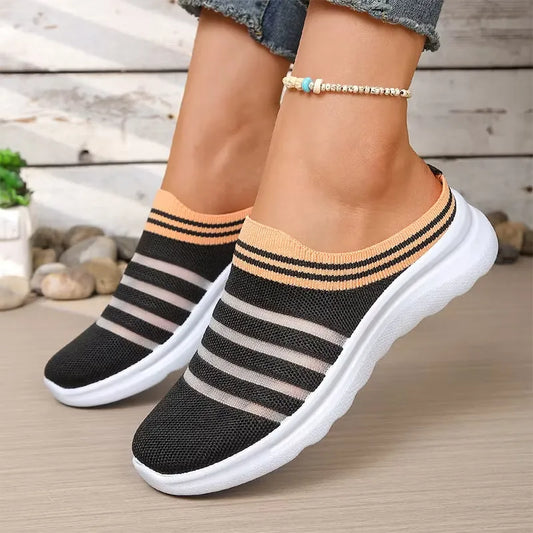 Women's Breathable Mesh Mule Sneakers