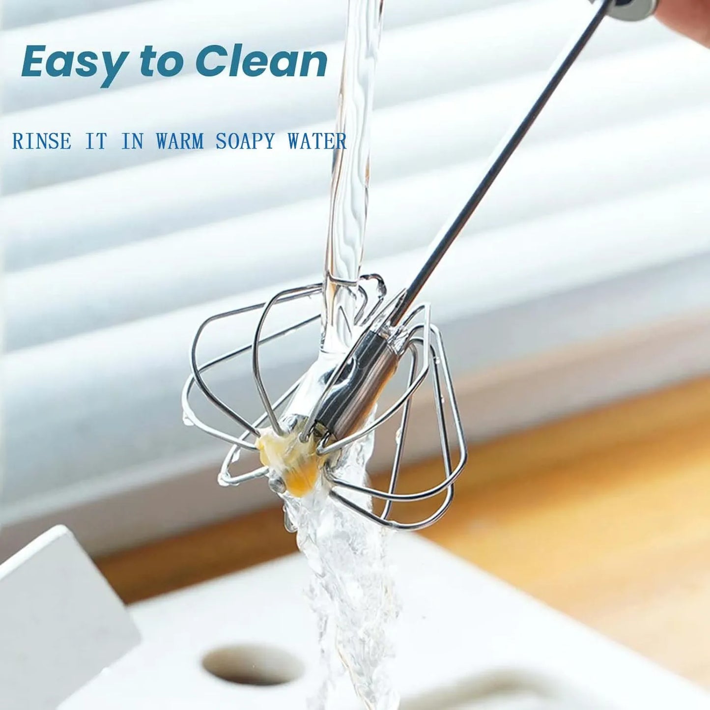 Stainless Steel Push Whisk