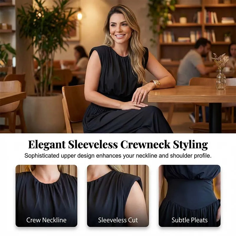 High Waist Sleeveless Harem Jumpsuit