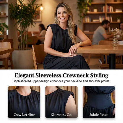 High Waist Sleeveless Harem Jumpsuit