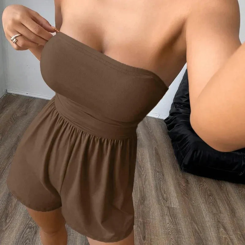 Women’s Strapless Flowy Romper