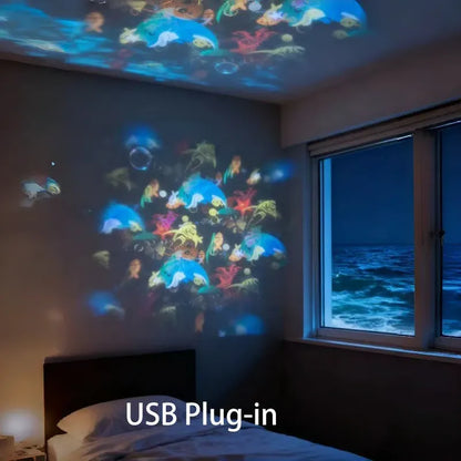Dynamic Rotating Projection Night Light