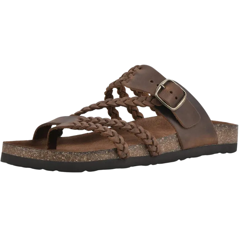 Women's Braided Buckle Slide Sandals