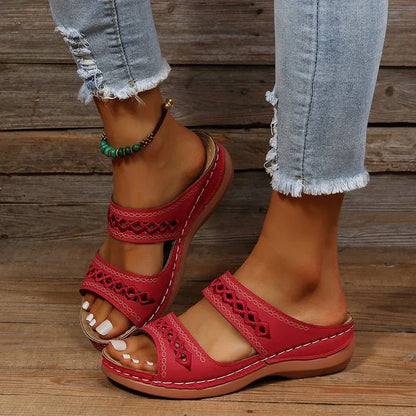 Women’s Cutout Comfort Slide Sandals