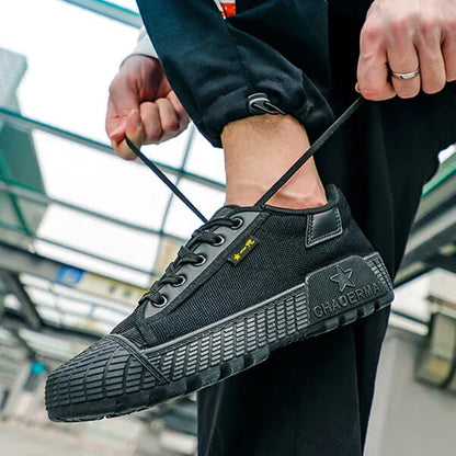 Men’s Rugged Low-Top Lace-Up Sneakers