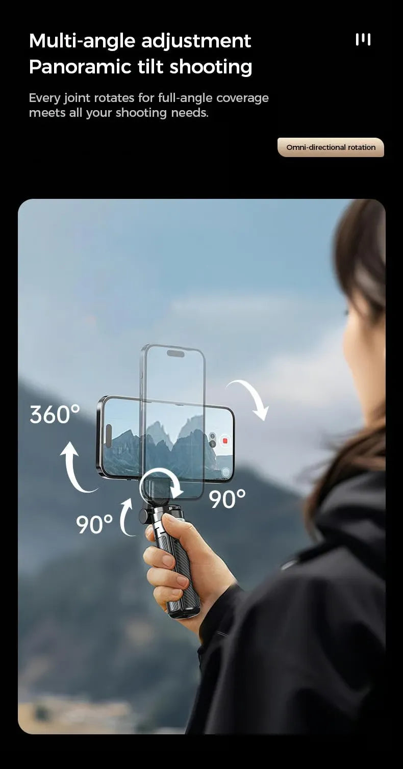Magnetic 360° Selfie Stick Tripod with Remote