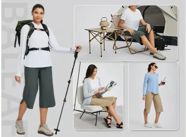 Women’s Wide Leg Active Capri Pants