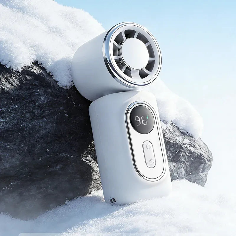 Portable Clip-On Cooling Fan with LED Battery Display