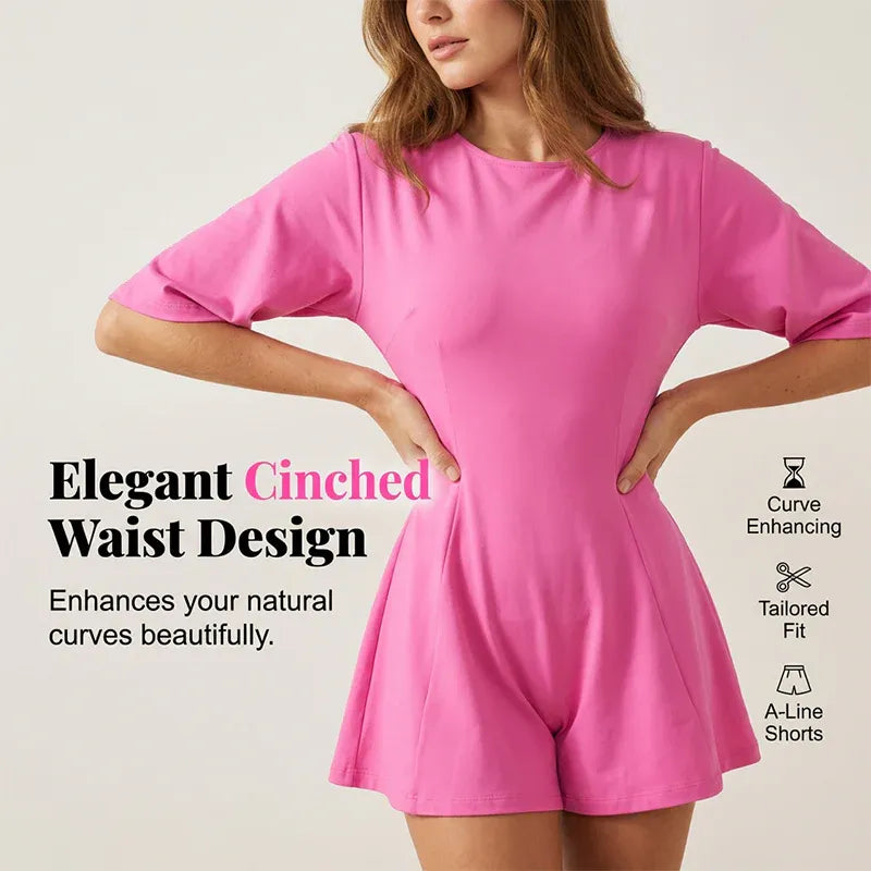 Women’s Flattering Round Neck Romper