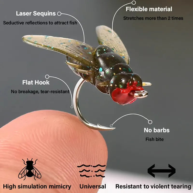 Realistic Fly Fishing Lure Hook