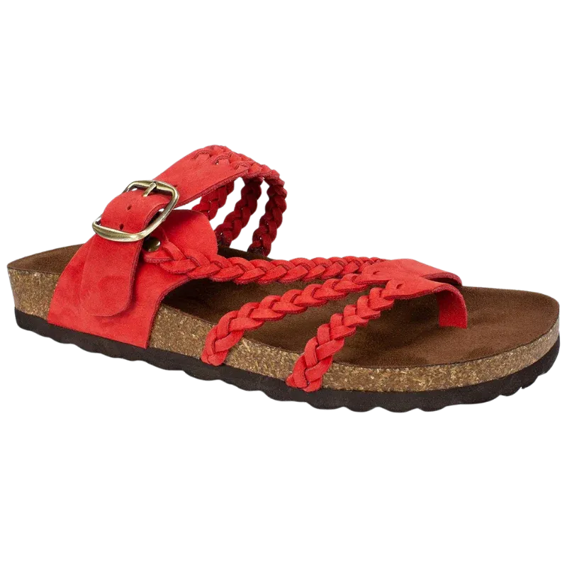Women's Braided Buckle Slide Sandals