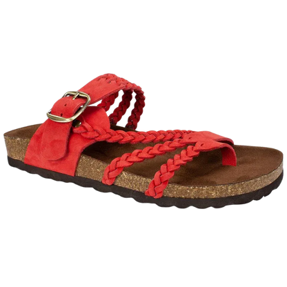 Women's Braided Buckle Slide Sandals