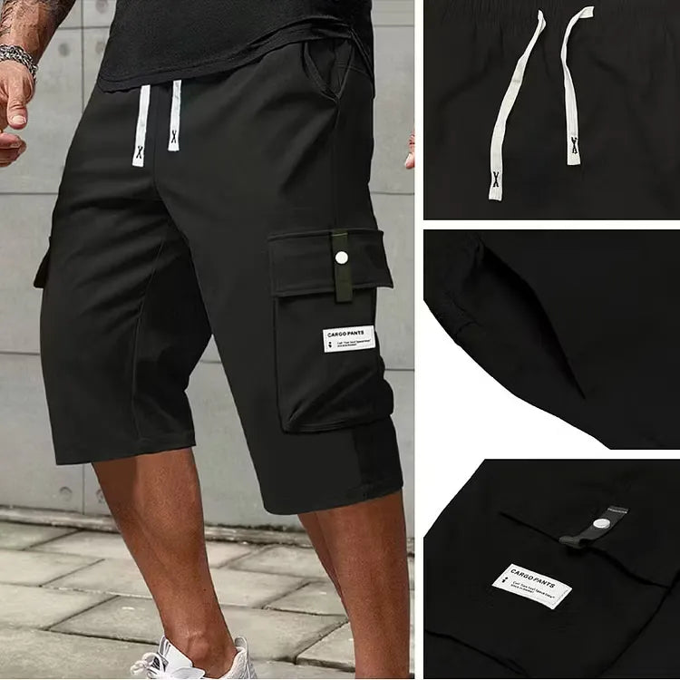 Men’s Drawstring Cargo Shorts