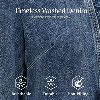 Women’s Ruffle Trim Denim Jacket