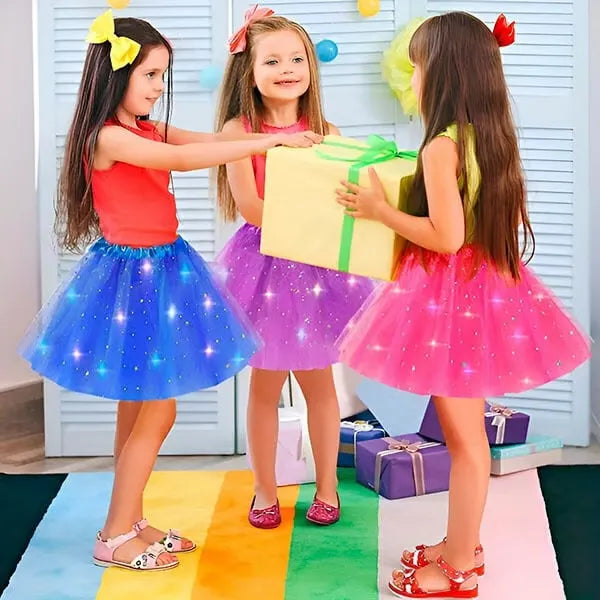 Girls’ Light-Up Star Tulle Tutu Skirt