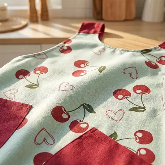 Women's Printed Cross Back Apron