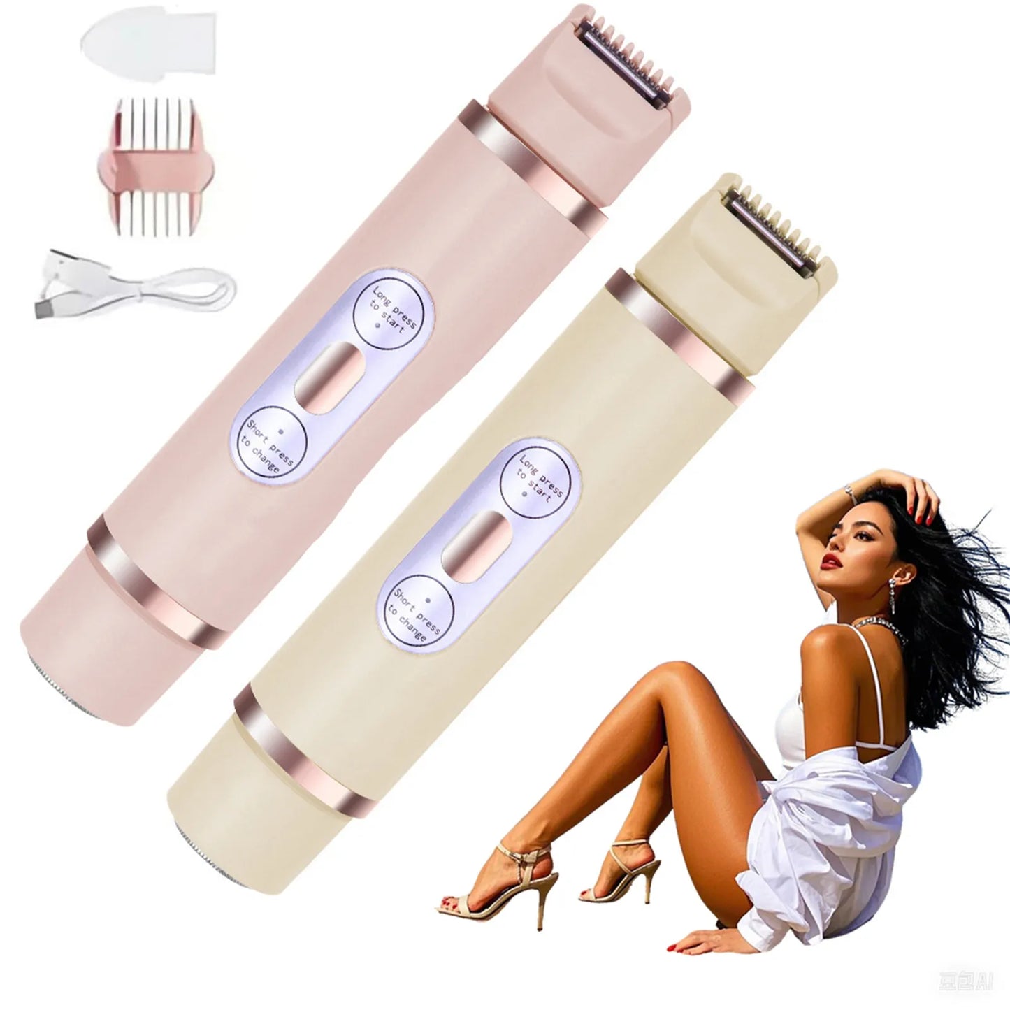 Women's 2-in-1 Electric Precision Shaver