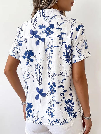 Women's Floral Button-Up Shirt