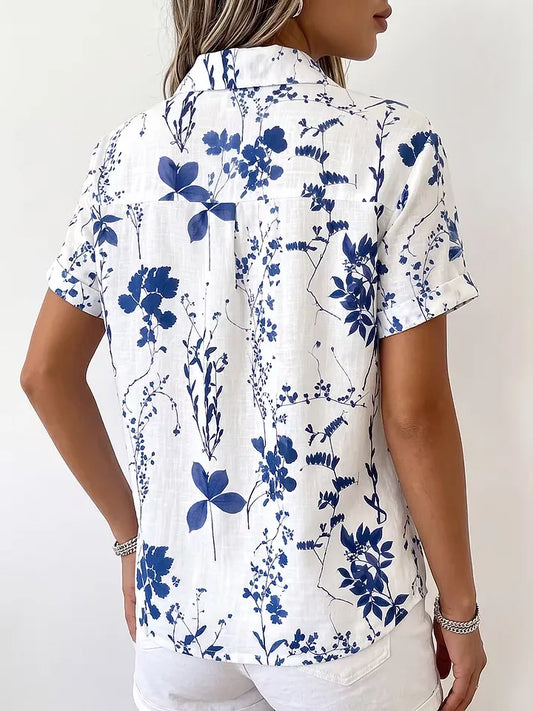 Women's Floral Button-Up Shirt