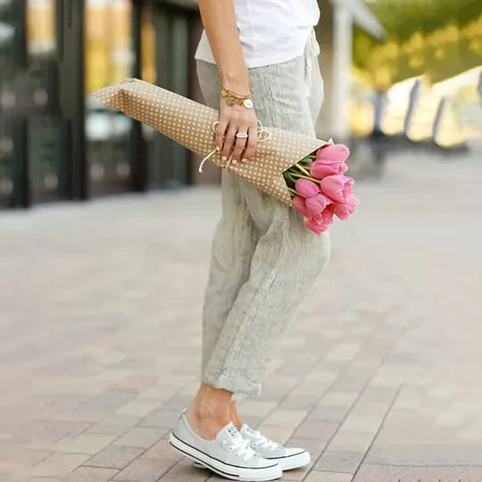 Women's Drawstring Ankle-Length Pants