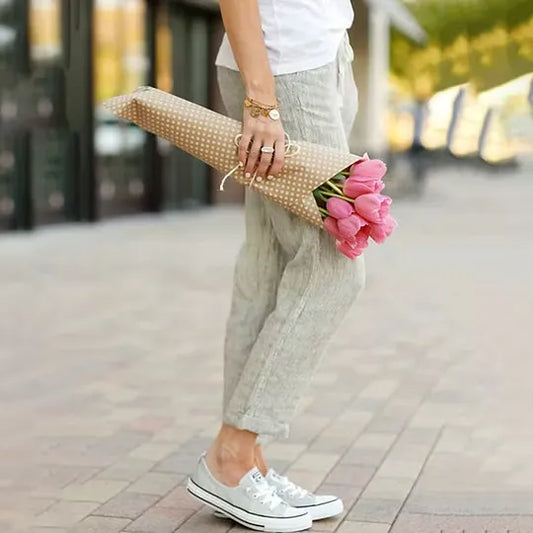 Women's Drawstring Ankle-Length Pants