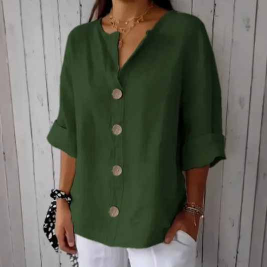 Women’s Relaxed Button-Front Top