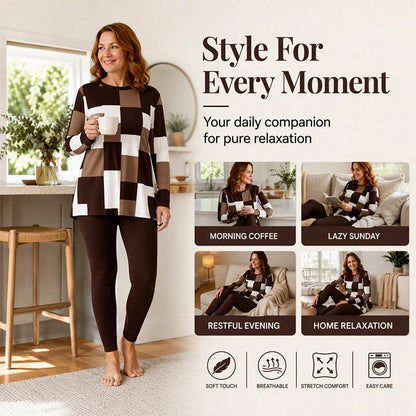 Women's Printed Tunic and Leggings Set