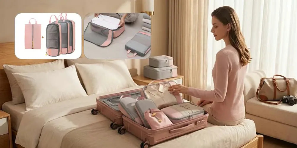 Unisex Expandable Travel Packing Cube Set