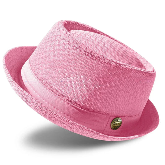 Unisex Mesh Pork Pie Hat