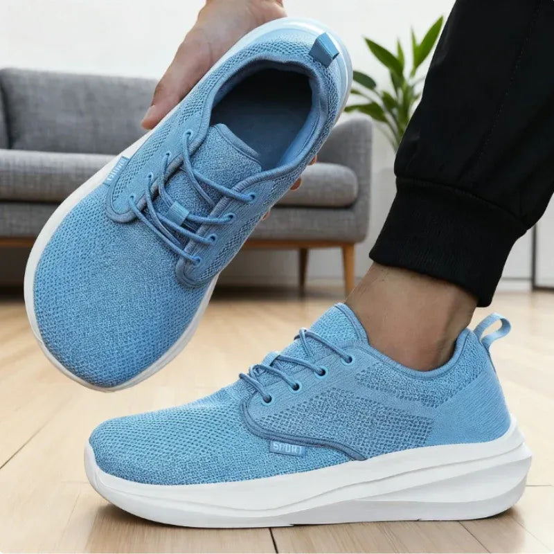 Men’s Lightweight Breathable Lace-Up Walking Sneakers