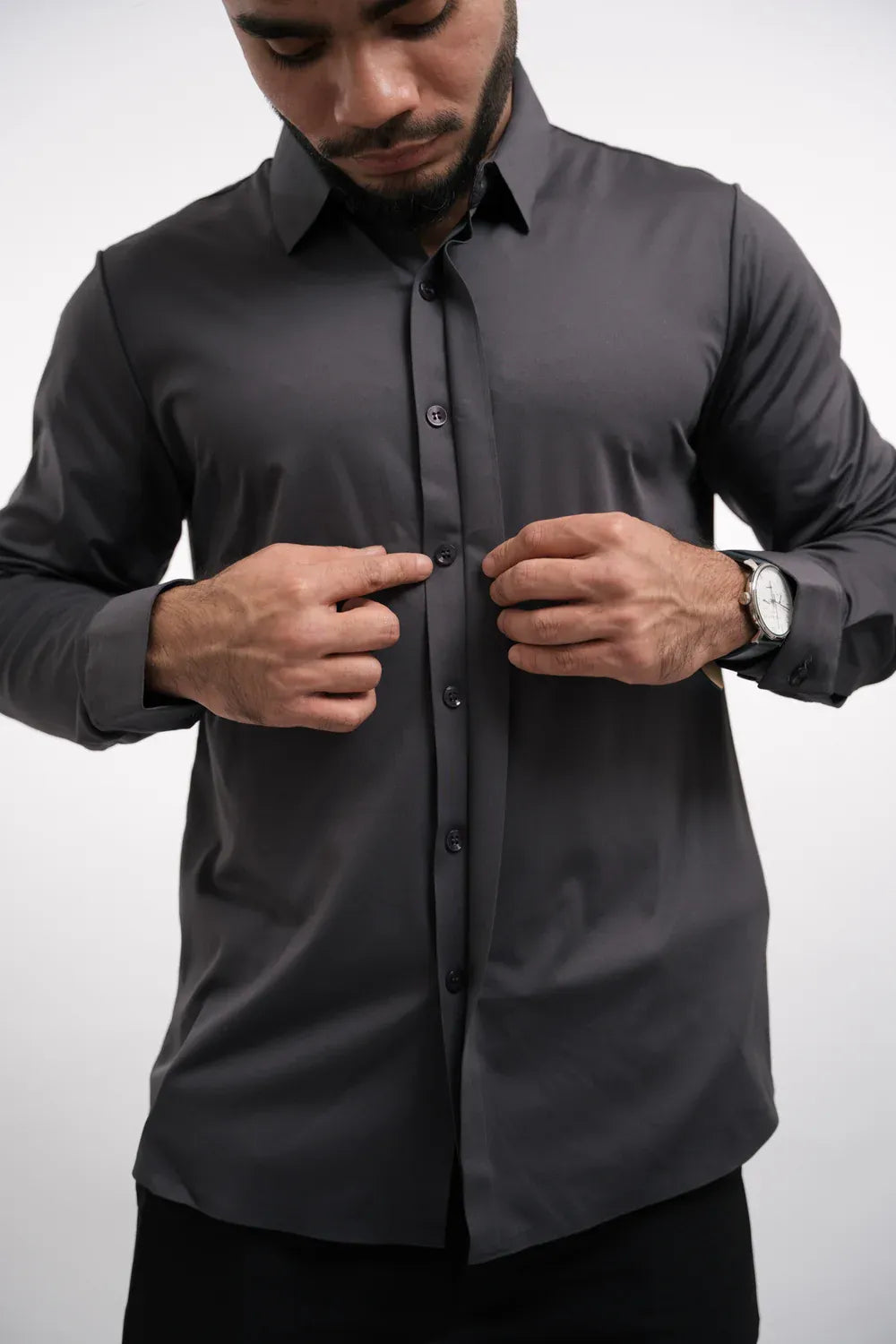 Men’s Wrinkle-Resistant Long-Sleeve Dress Shirt